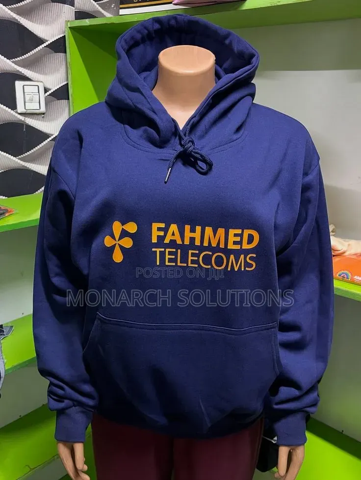 Navy Blue Hoodie Best for Brand Print
