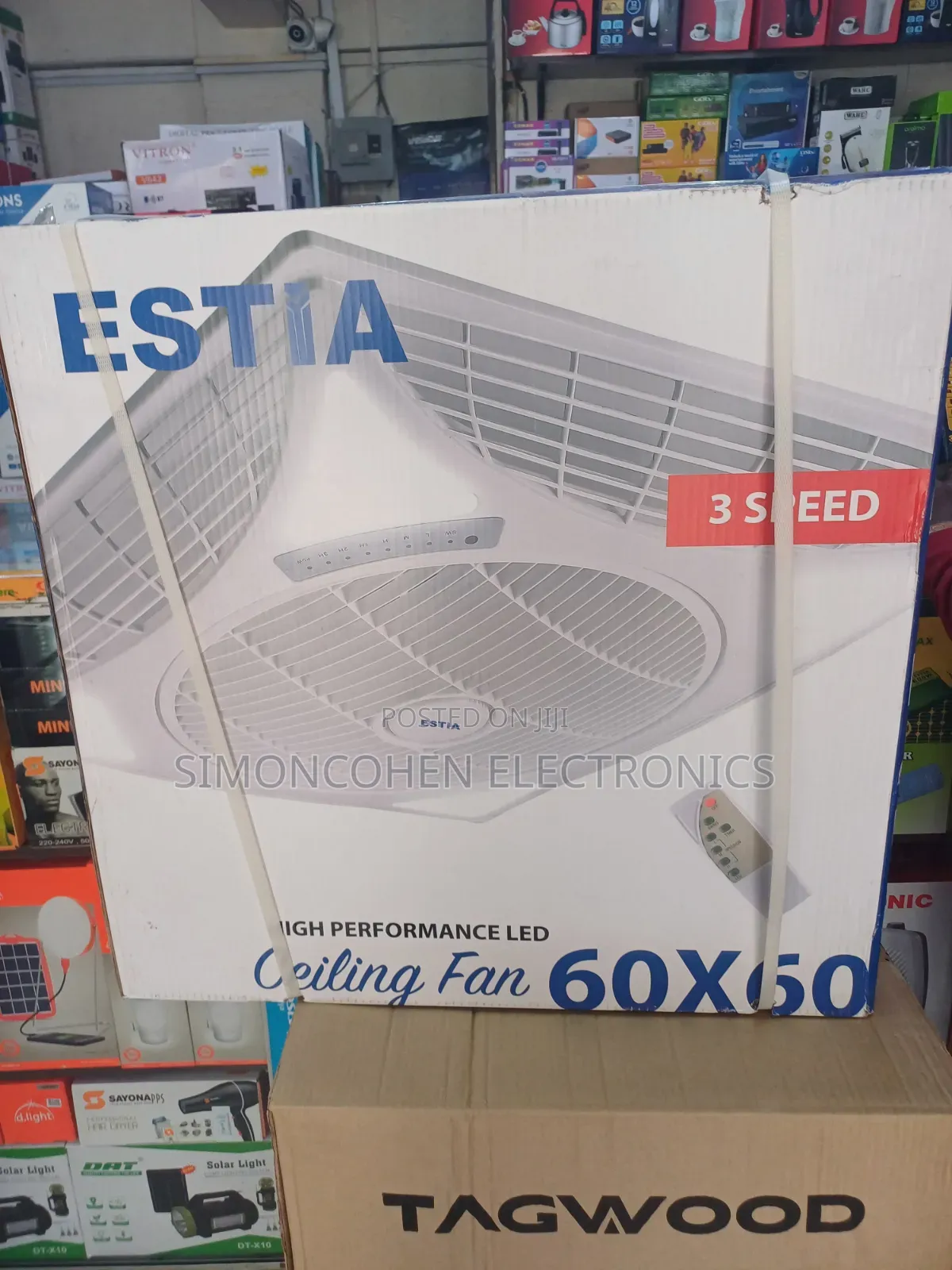 Estia Louvre Ceiling Fan With Remote