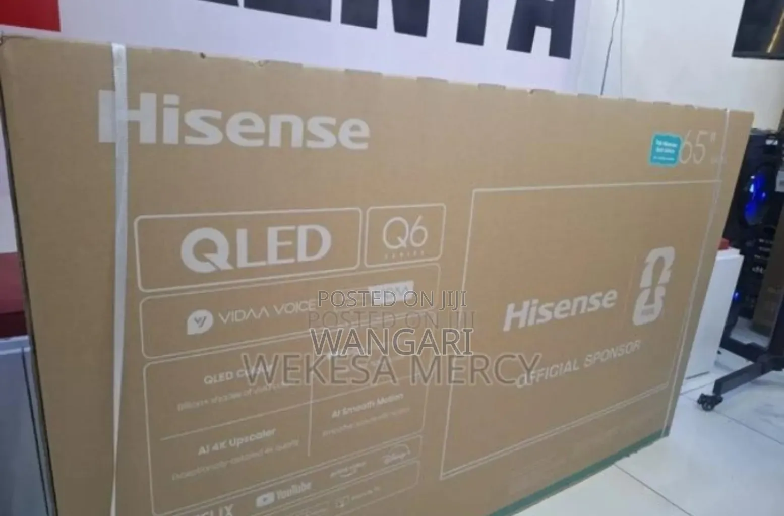 Pay Ond Delivery Hisense 65inch Smart Tv