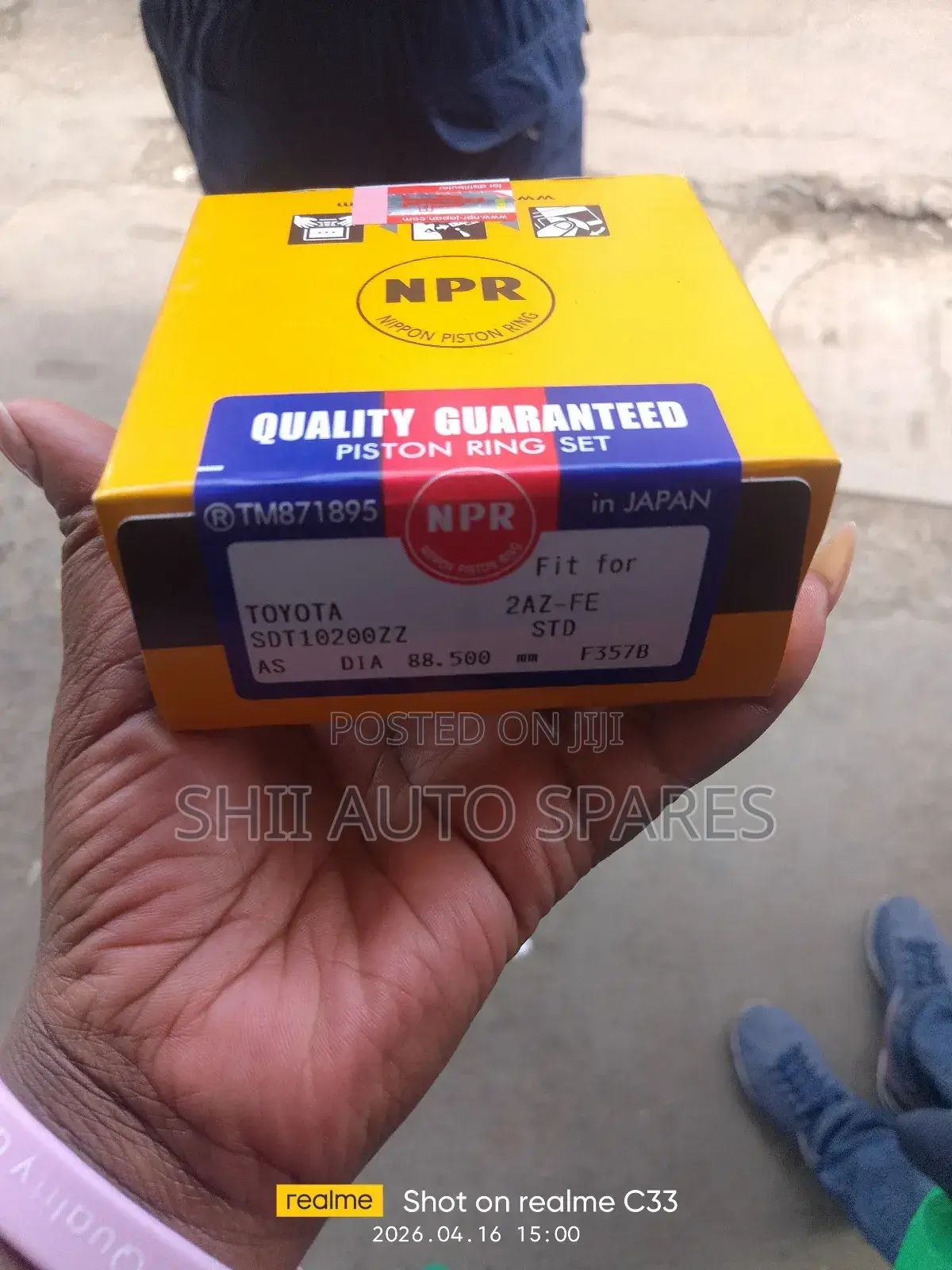 2az_fe Piston Rings NPR Set