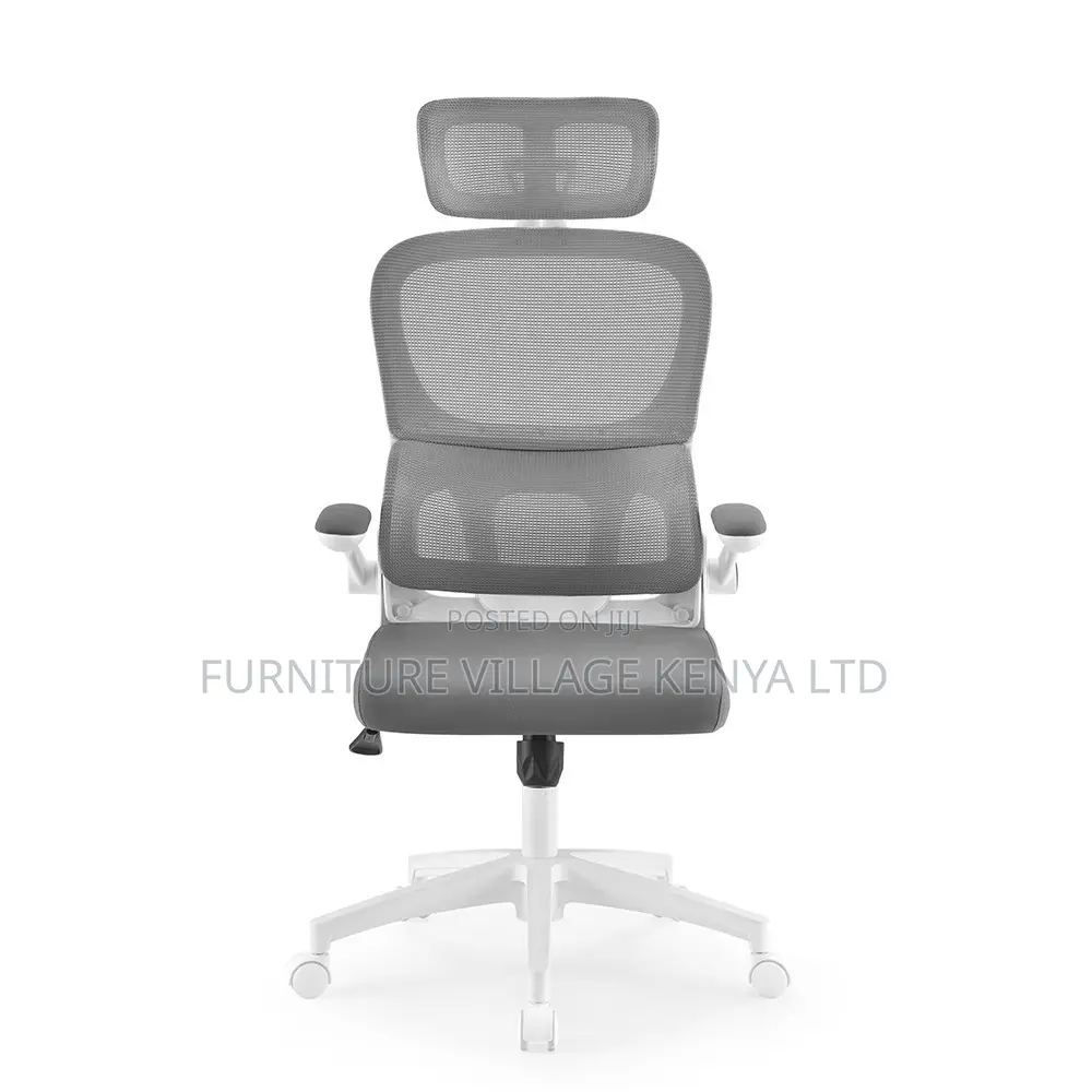 White Ergonomic Adjustable Mesh Seat