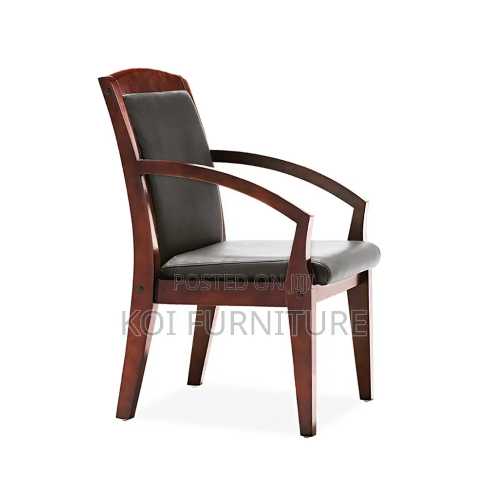 Office Chairs; Synthetic Leather Mahogany Conference Room Chairs