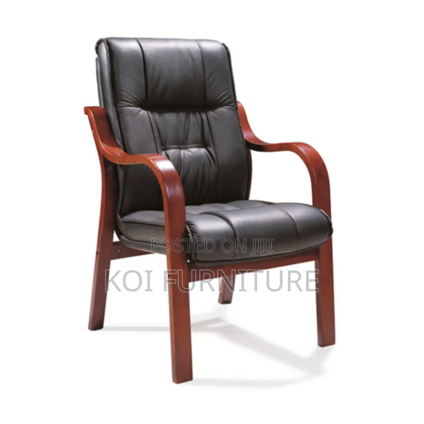 Office Chairs; Synthetic Leather Mahogany Conference Room Chairs