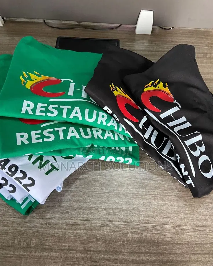 Tshirts for Restaurants and Youth Camps