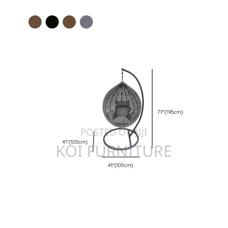 Home Chairs; Hammock Alloy Porch Swing With Stand