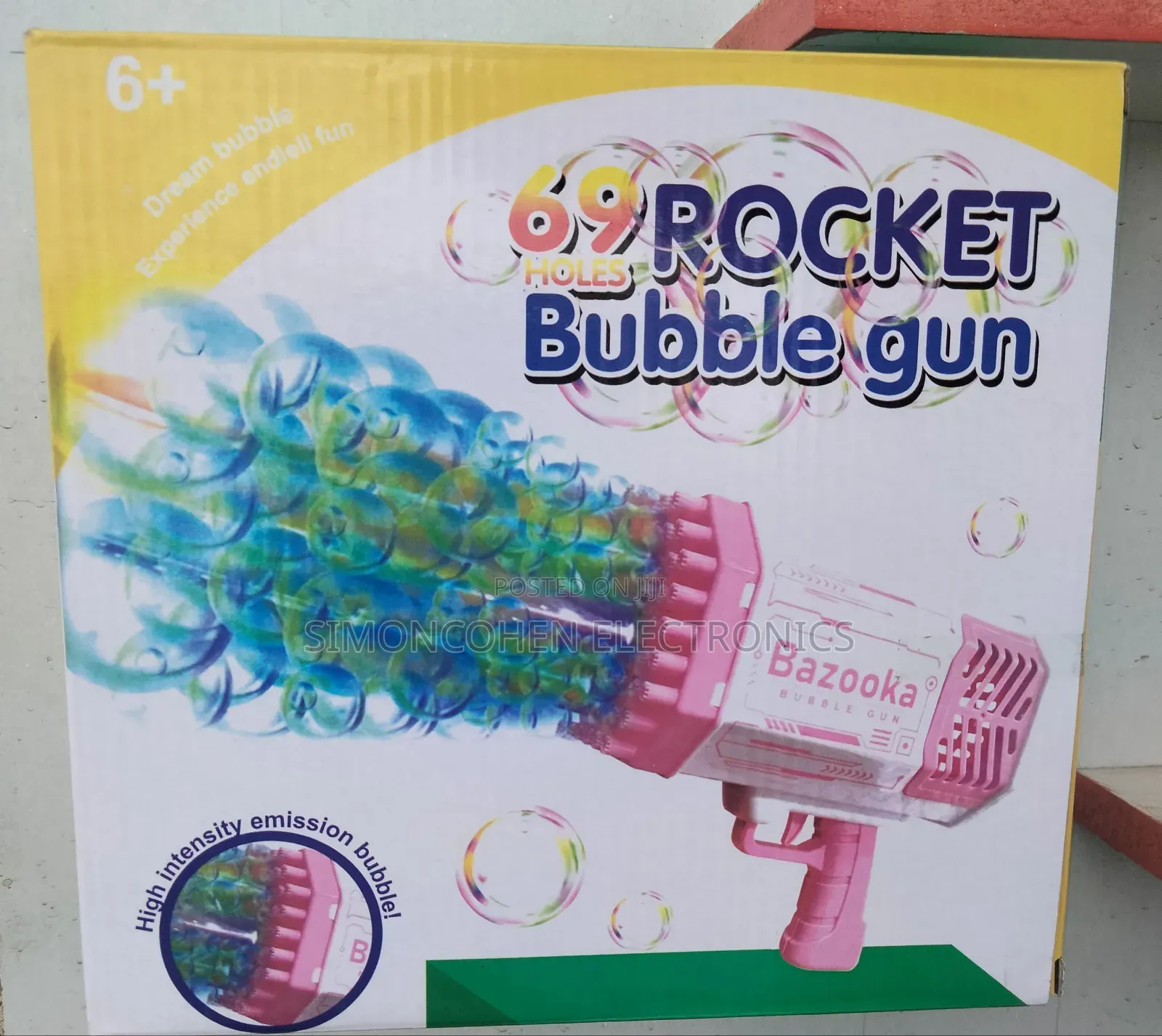 69 Holes Bazooka Rechargeable Bubble Gun