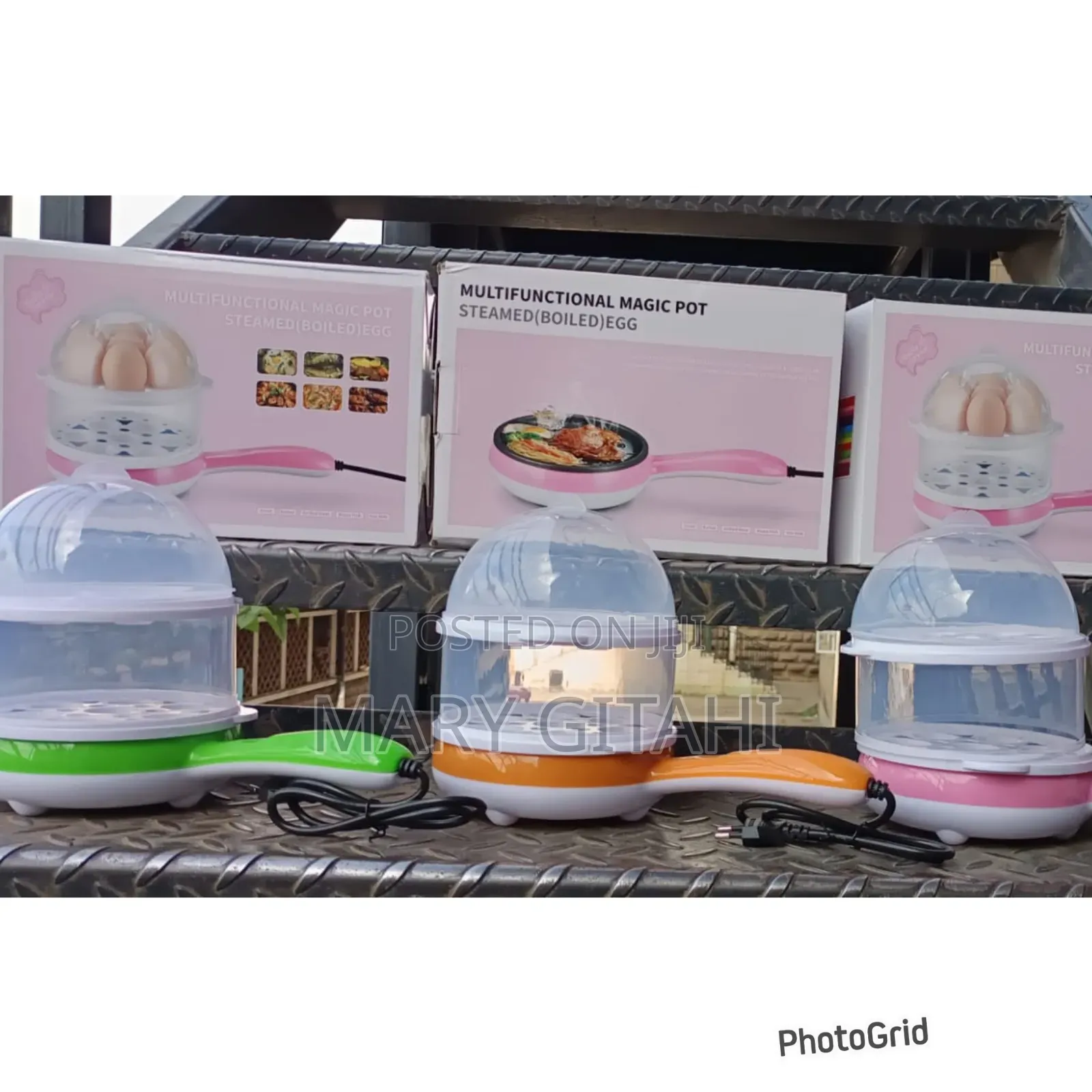 Multifunction Double Egg Boiler With Pan*