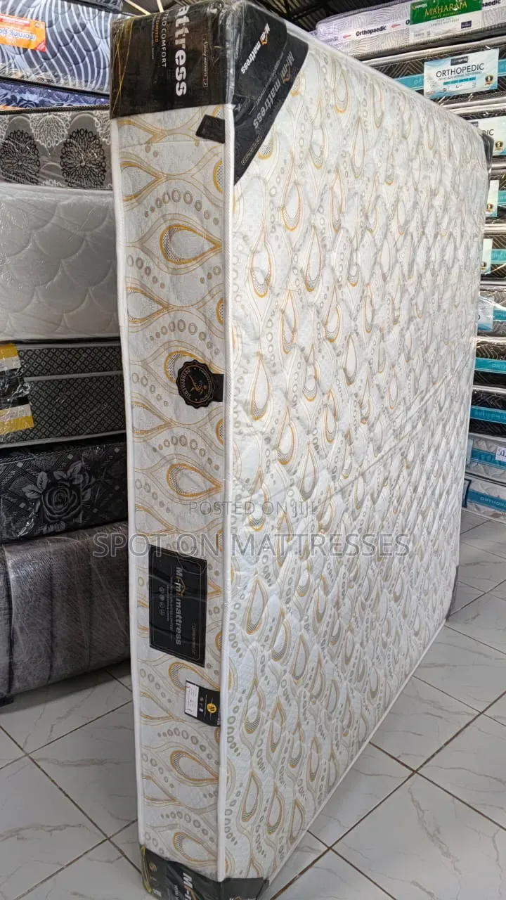 6x6x10 Orthopedic Spring Mattress {10years Warranty} + Free Delivery!