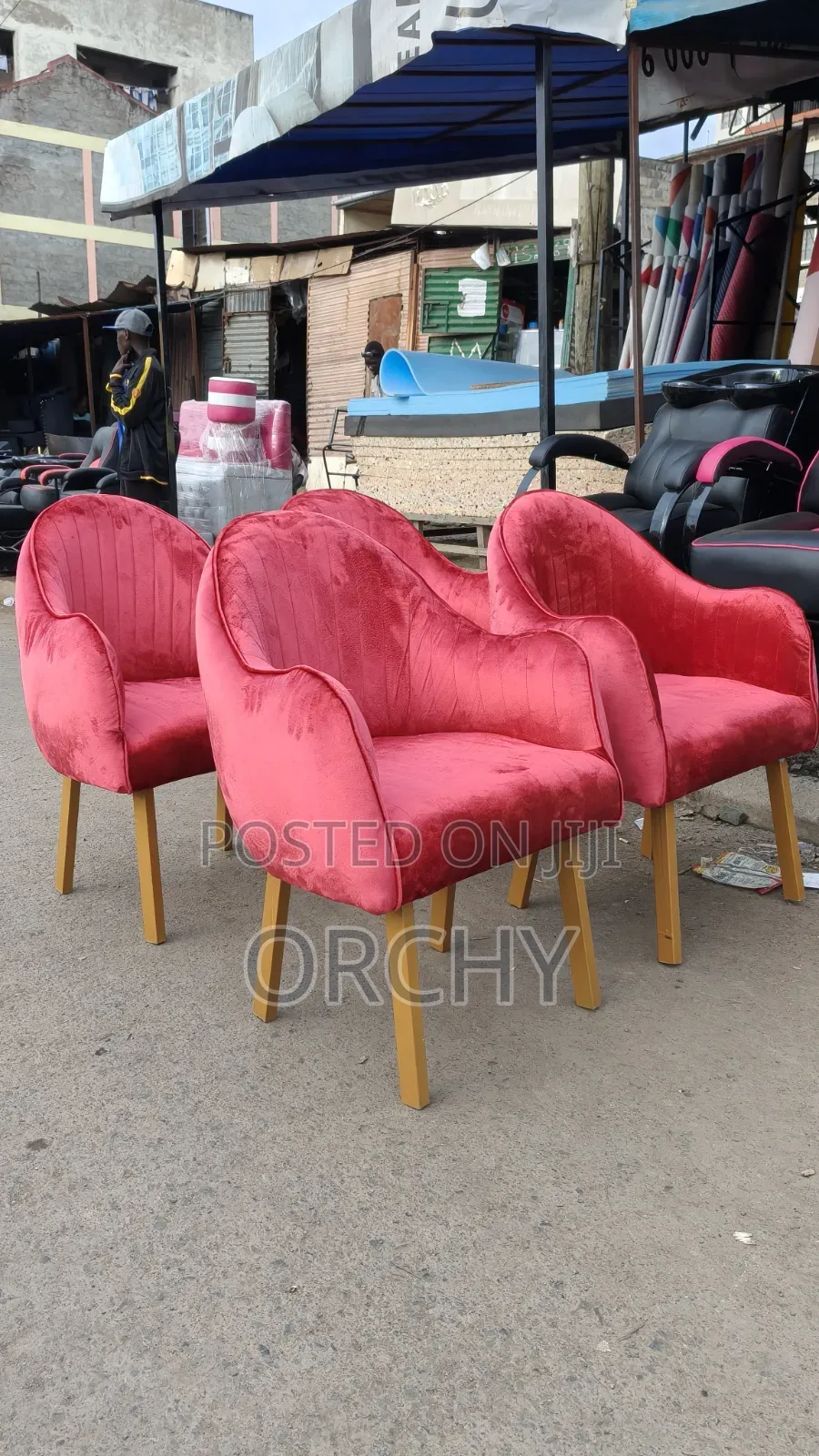 Whine Red Manicure Seats