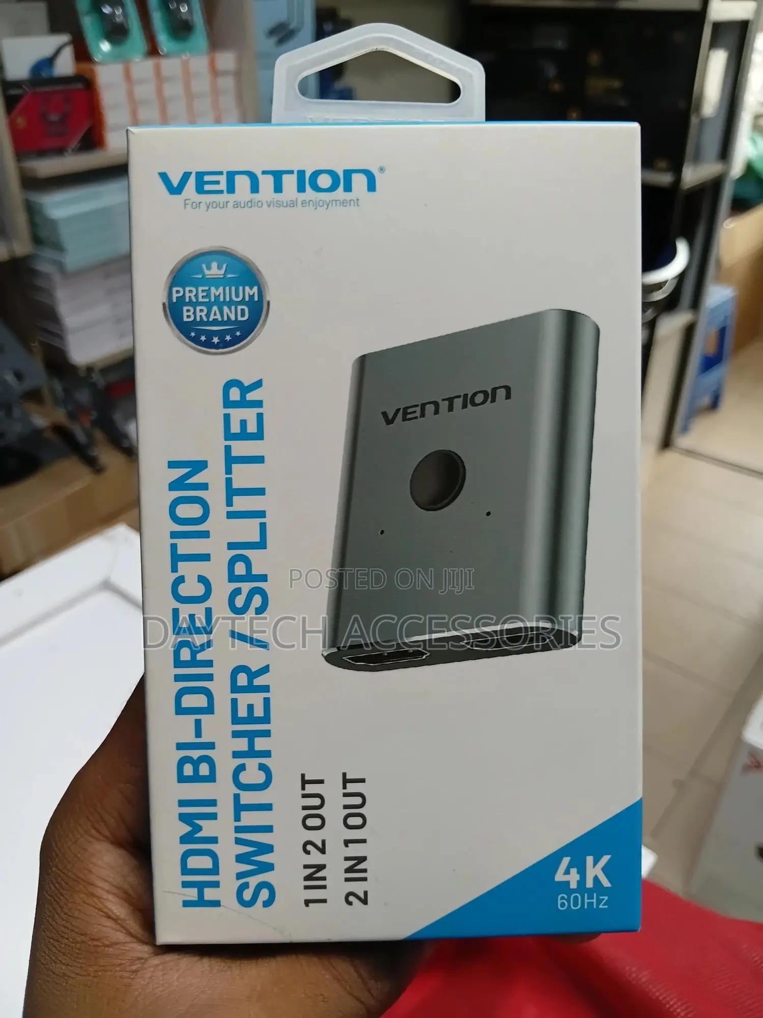 Vention Afuh0 2 Ports Hdmi Bi-Directional Switcher (Silver Color)
