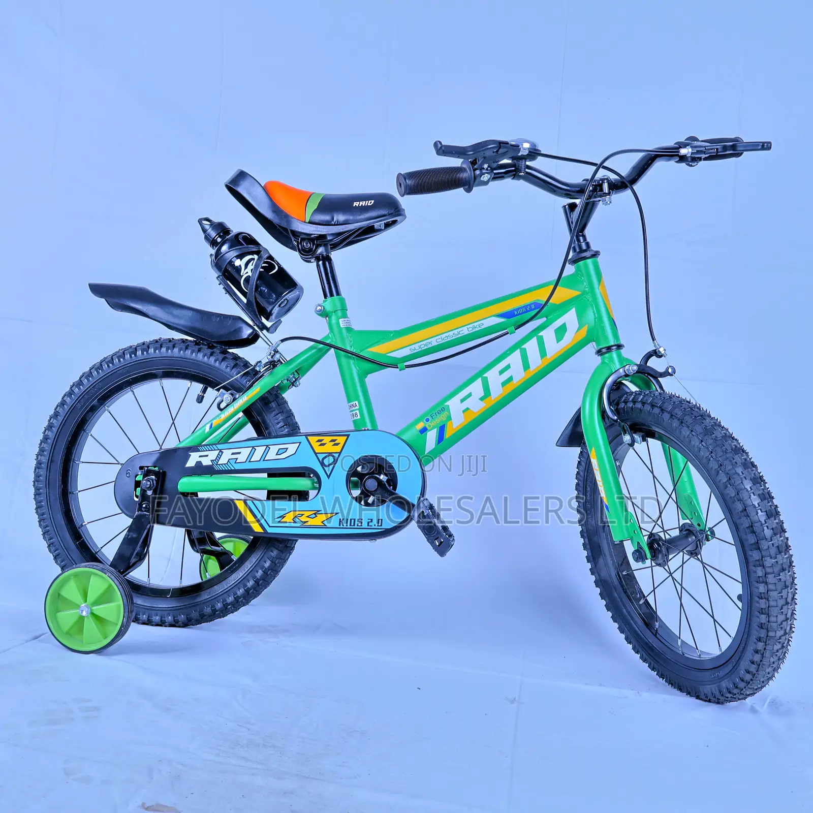 Raid Kids Bike Size 16 Color Green