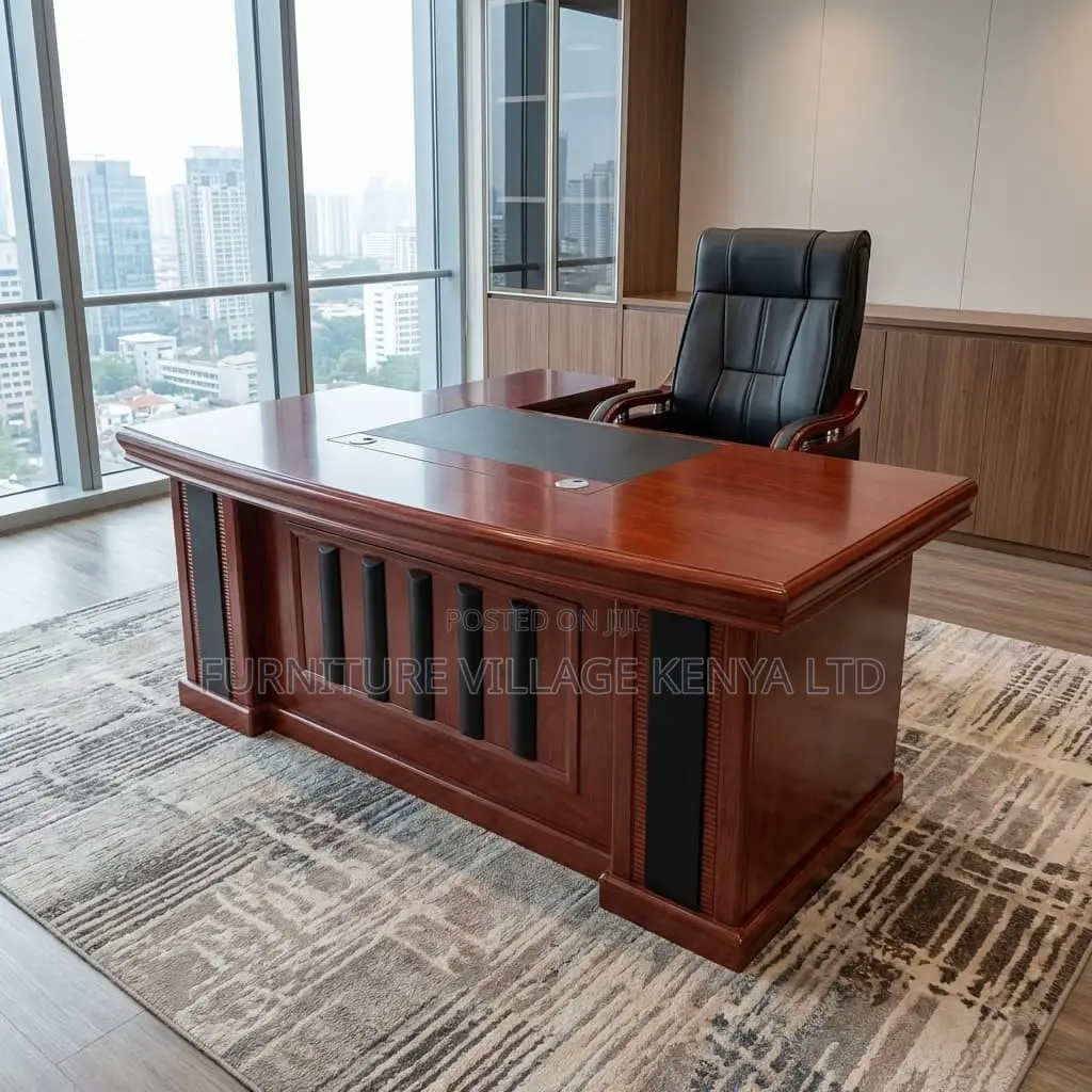 1.8 Meters Mahogany Table With Side Extension