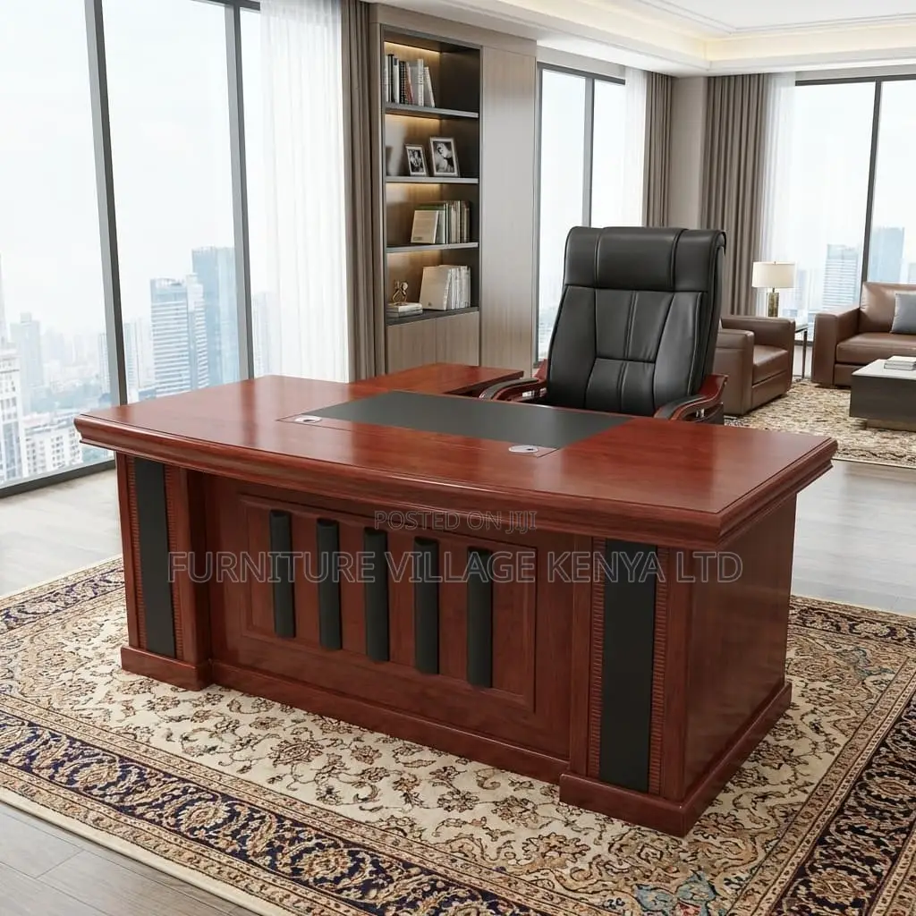 1.8 Meters Mahogany Table With Side Extension