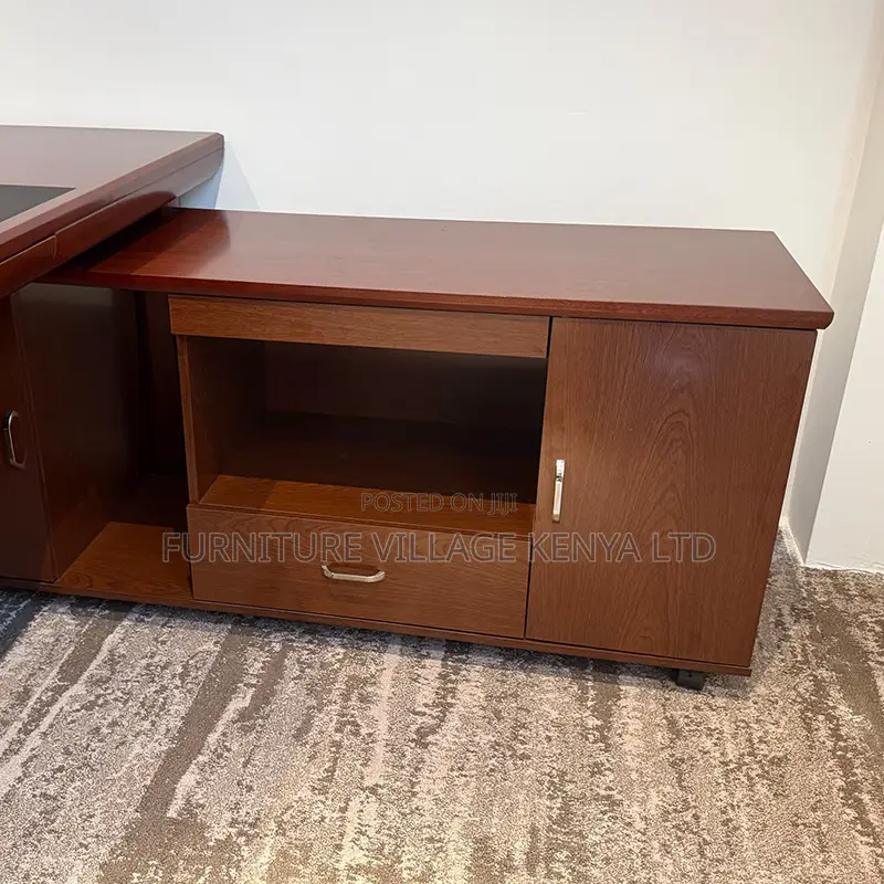1.8 Meters Mahogany Table With Side Extension