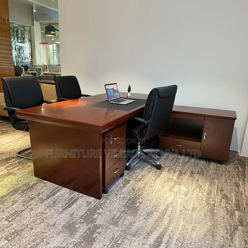 1.8 Meters Mahogany Table With Side Extension