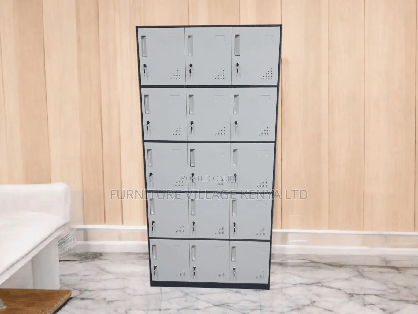 15-Door's Metallic Gym Storage Locker Cabinet