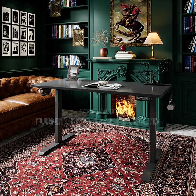 120cm Black Imported Electric Sit Stand Table