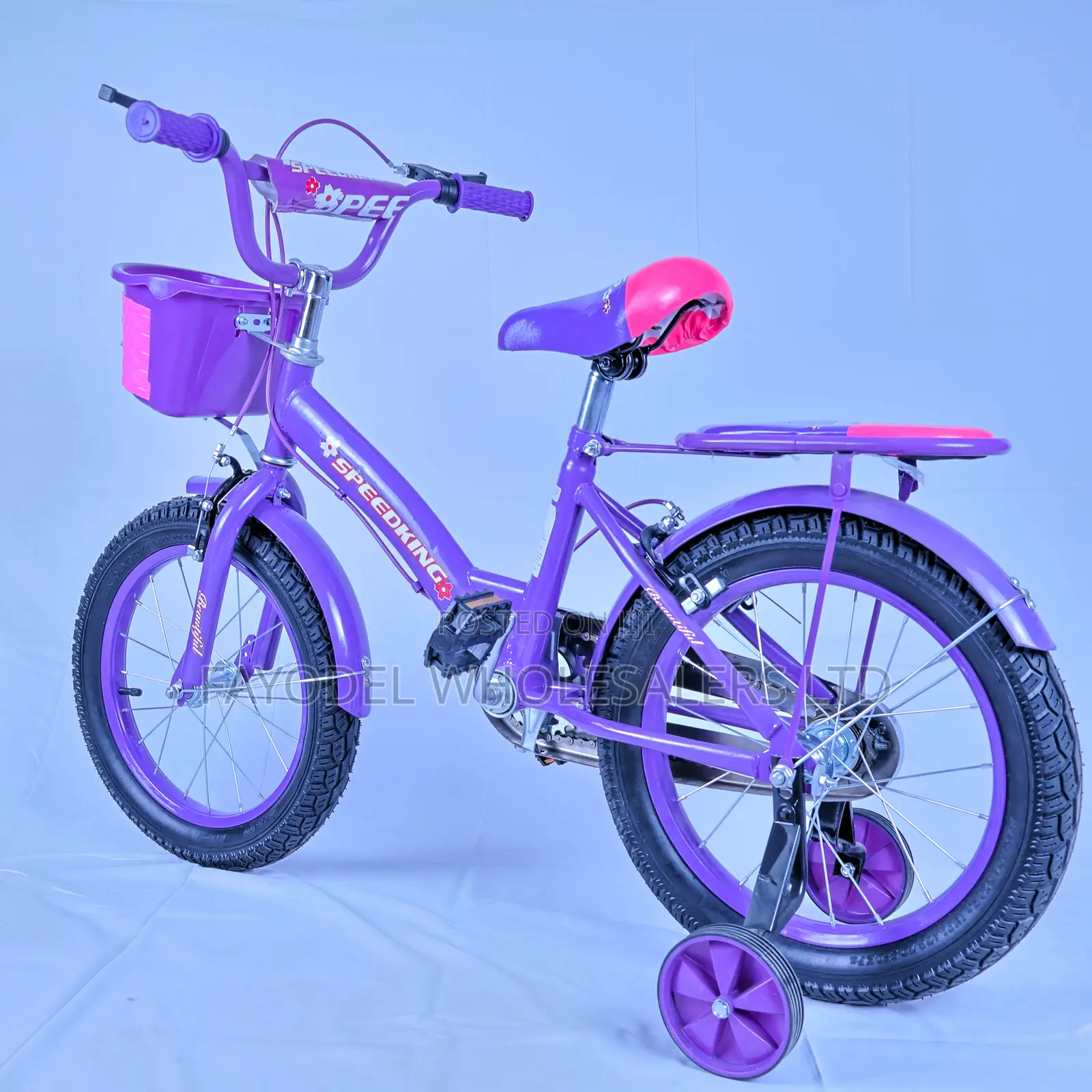 Size 16 Kids Bicycle – Adjustable Seat, Rim Brakes Steel Frame