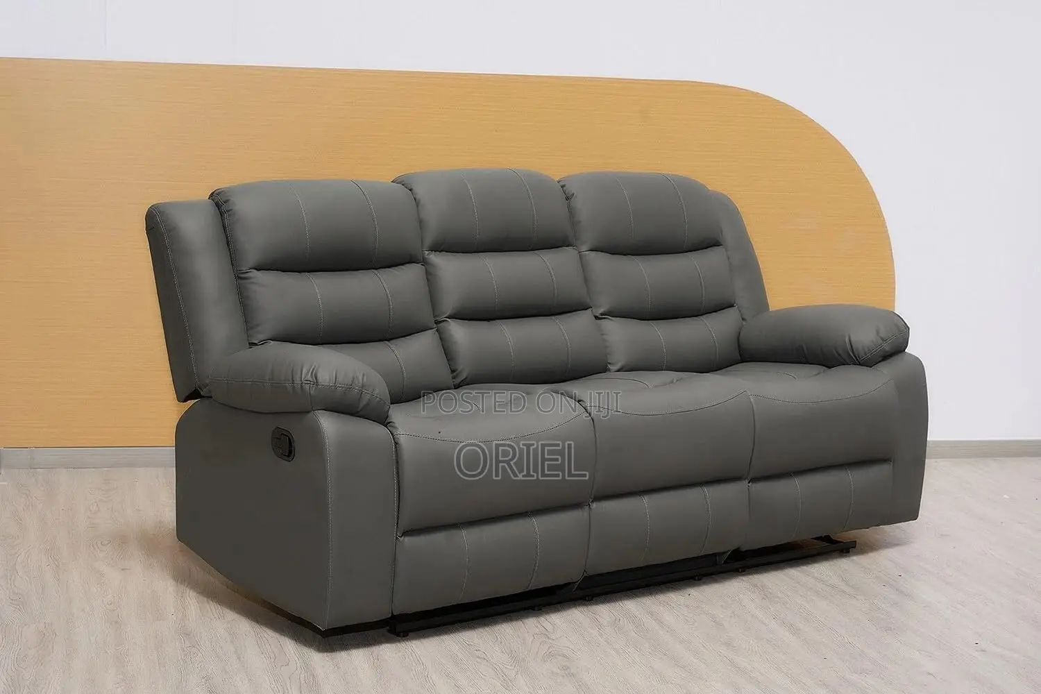 Office Sofa : 6-Seater Leather Reclining Executive Home/Office Sofaset