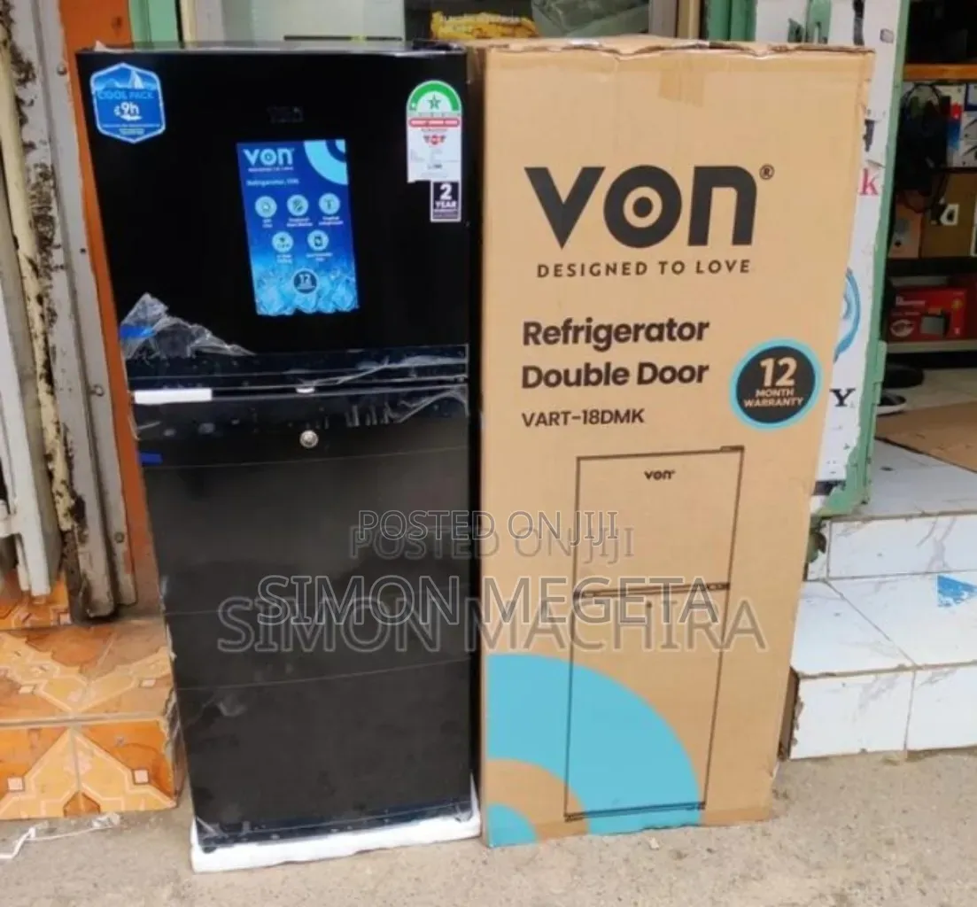 Shinny Silver Black Von 138l Fridge