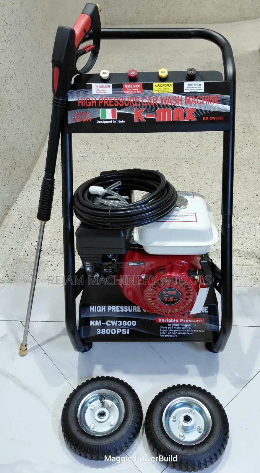 Kmax 3800psi Gasoline High Pressure 7.5hp Portable