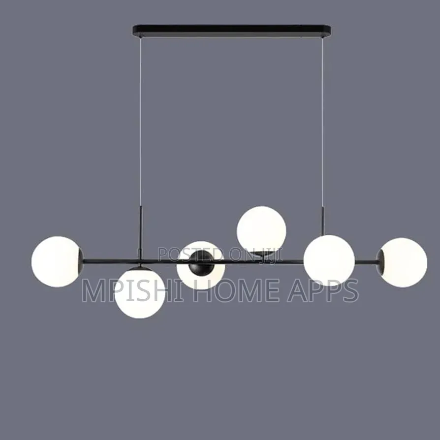 Modern Leaner Pendant Light Black