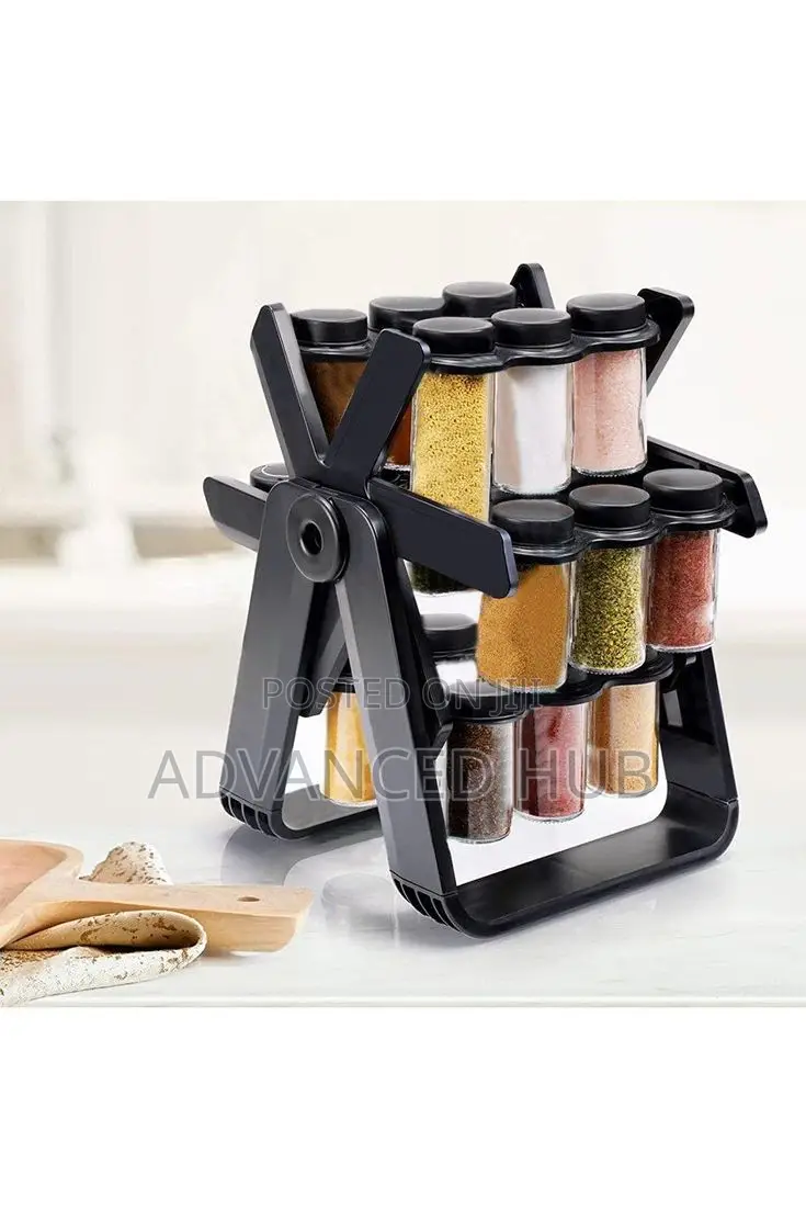 Windmill 18 Jar Rotating Spice Rack (18pc)