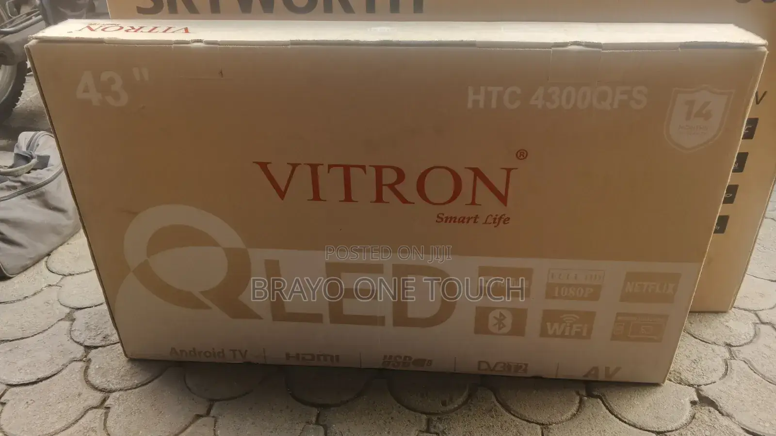 HTC-4300qfs Vitron 43 Inch Qled Best Smart Android Tv