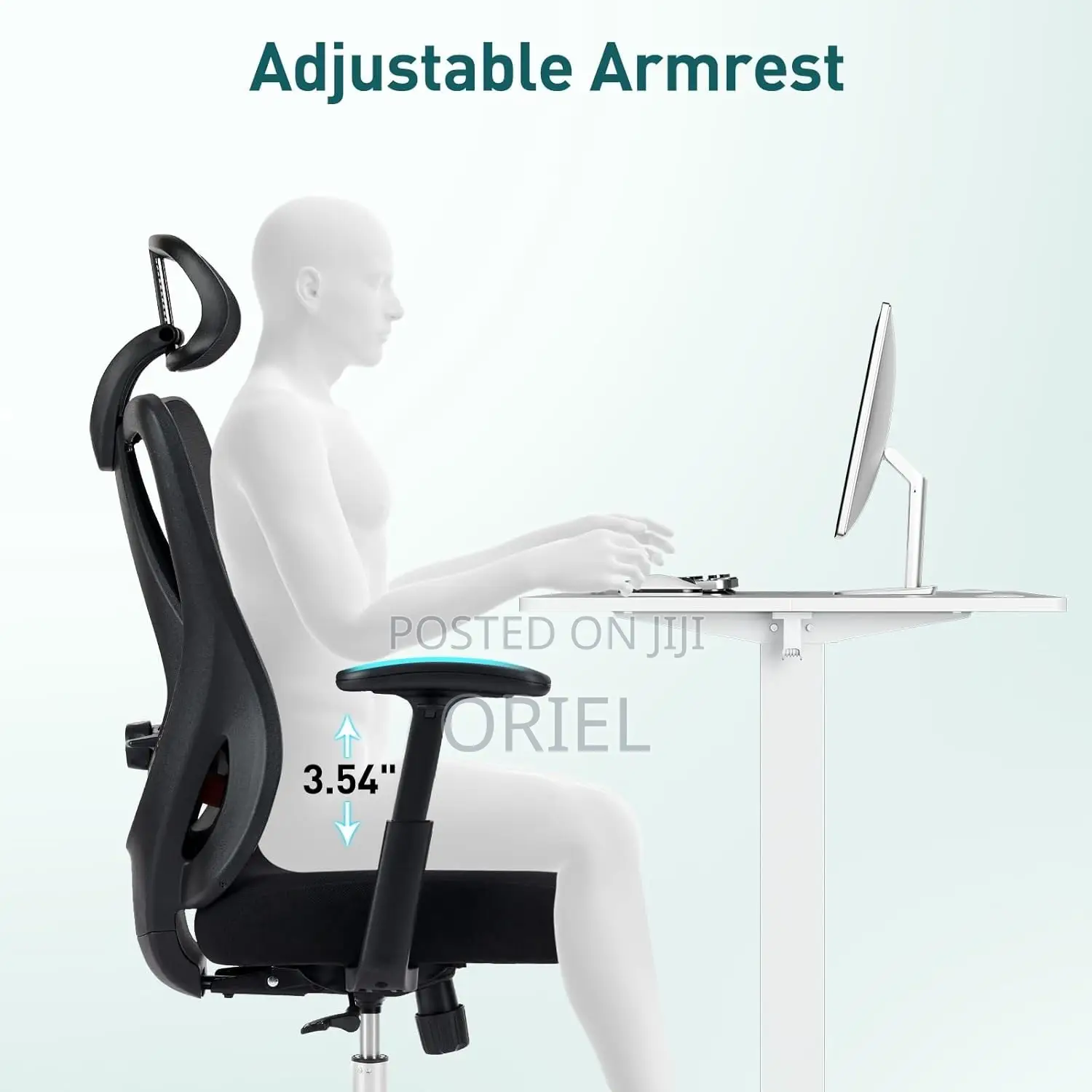 Executive Chair : Modern Executive Mesh Office Chair With Headrest