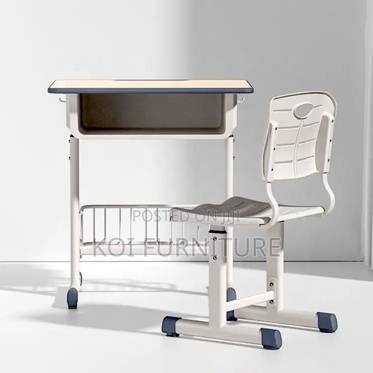 Home Desk; Home Schools Adjustable Brown Desk Chair Set