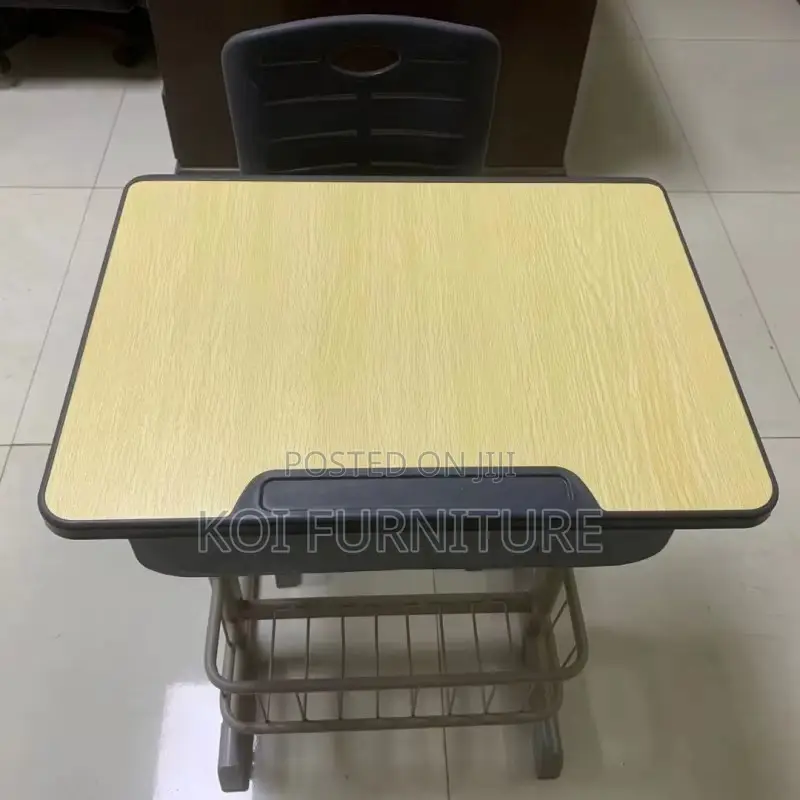 Home Desk; Home Schools Adjustable Brown Desk Chair Set