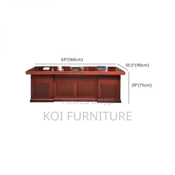 Office Desk; 1.6 Meter Executive Mahogany Seniors Offcie Desk