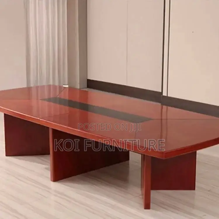Boadroom Table; 2.4 Meters Mahogany Wooden Red Brown Boadroom Table