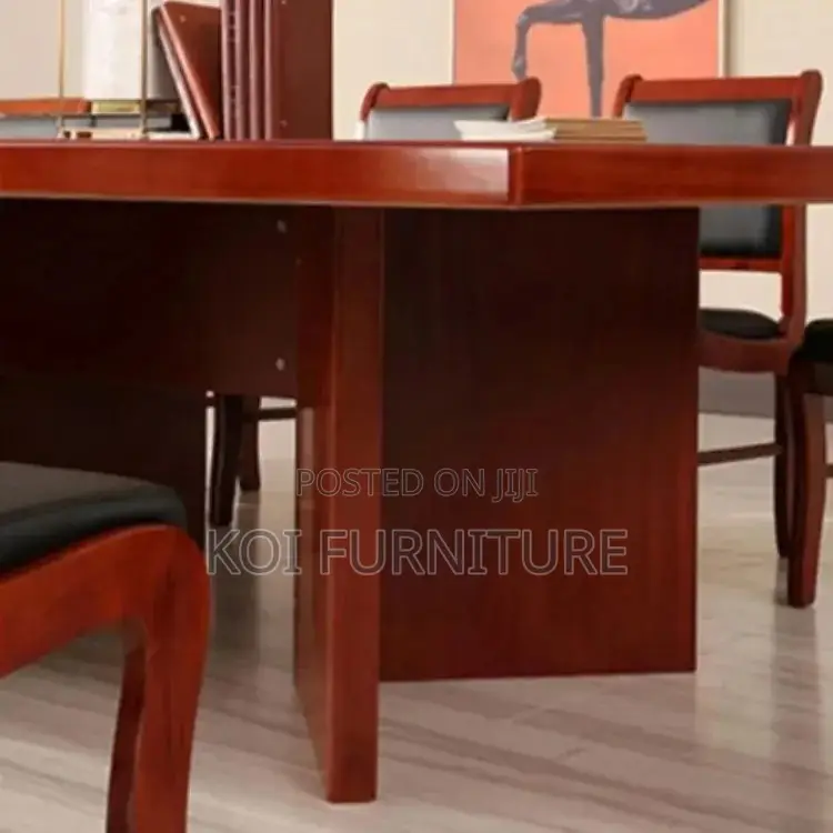 Boadroom Table; 2.4 Meters Mahogany Wooden Red Brown Boadroom Table