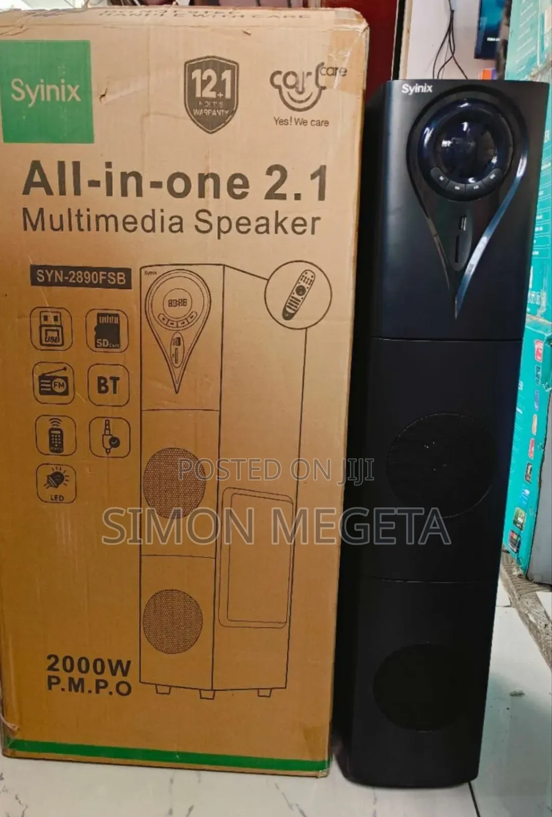 Syinix All in One 2.1 Powerful
Bass Multimedia Speaker Syn2890fsb