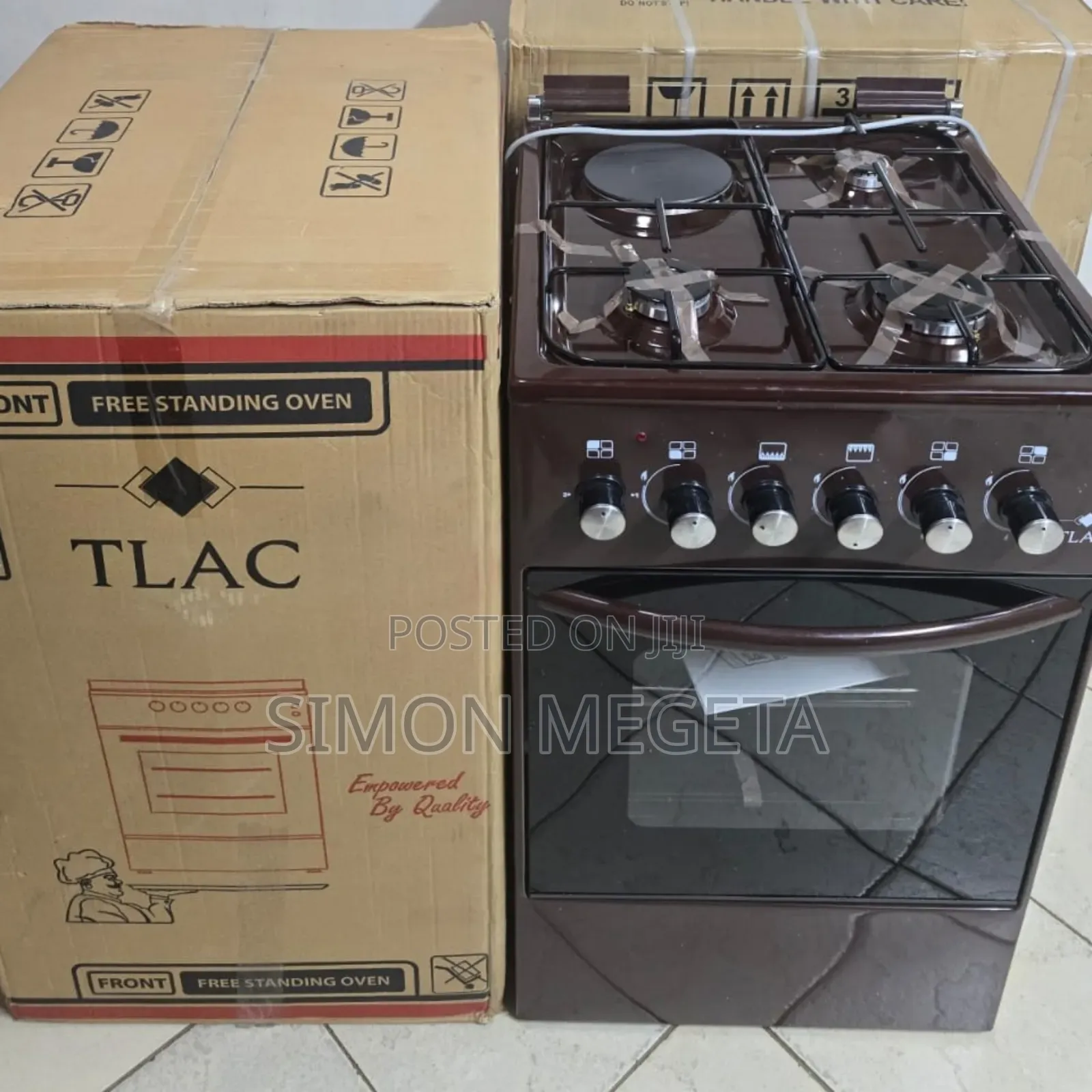 Made In Turkey 50*55 Tlac 3+1 Standing Cooker With Gas Sensor