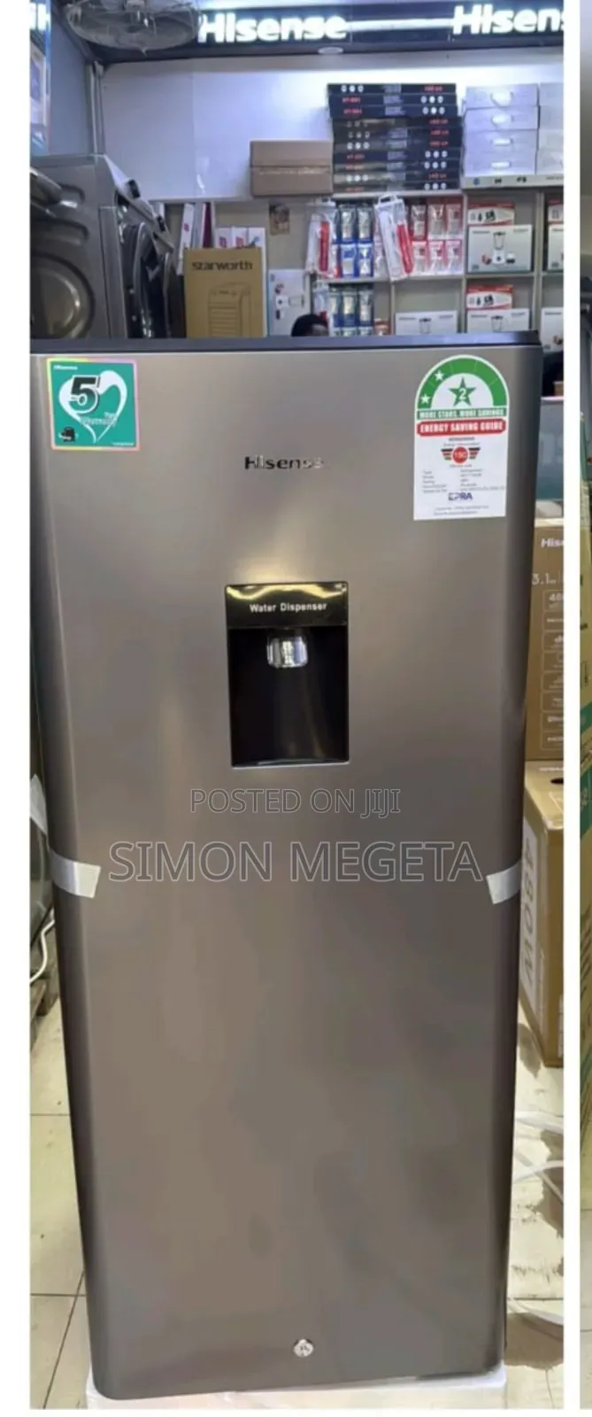 Single Door Hisense Fridge 176 Liters With Dispenser Ref176dr