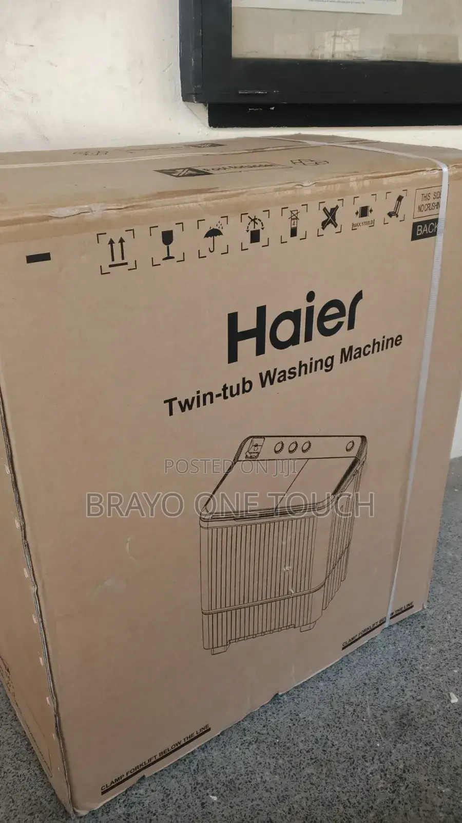 Haier Hwm105-M186 10.5kg Semi Auto Washing Machine Twin Tub