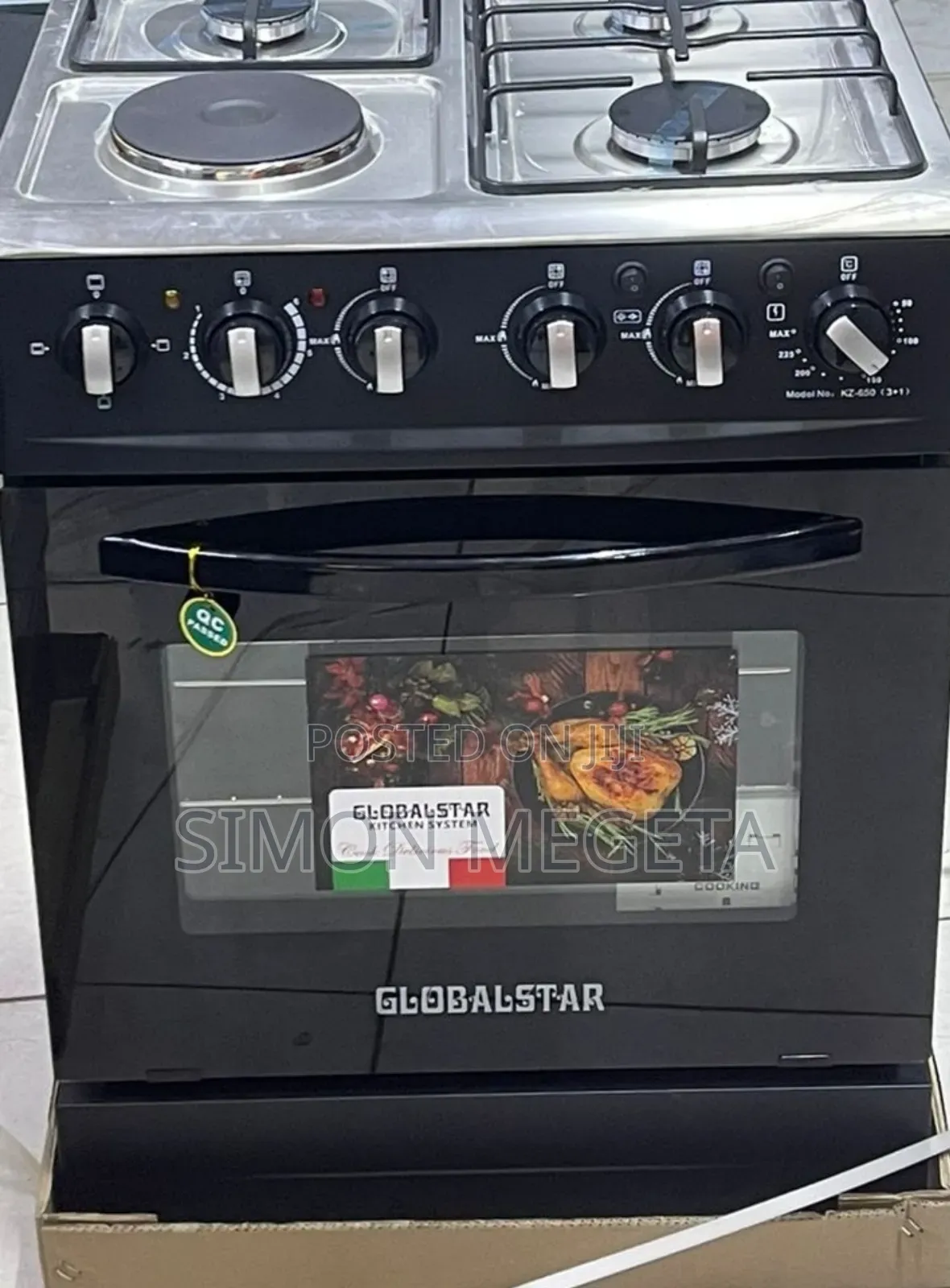 Restocked 60*60 Globalstar Jet 3+1 Standing Cooker With Electric Oven