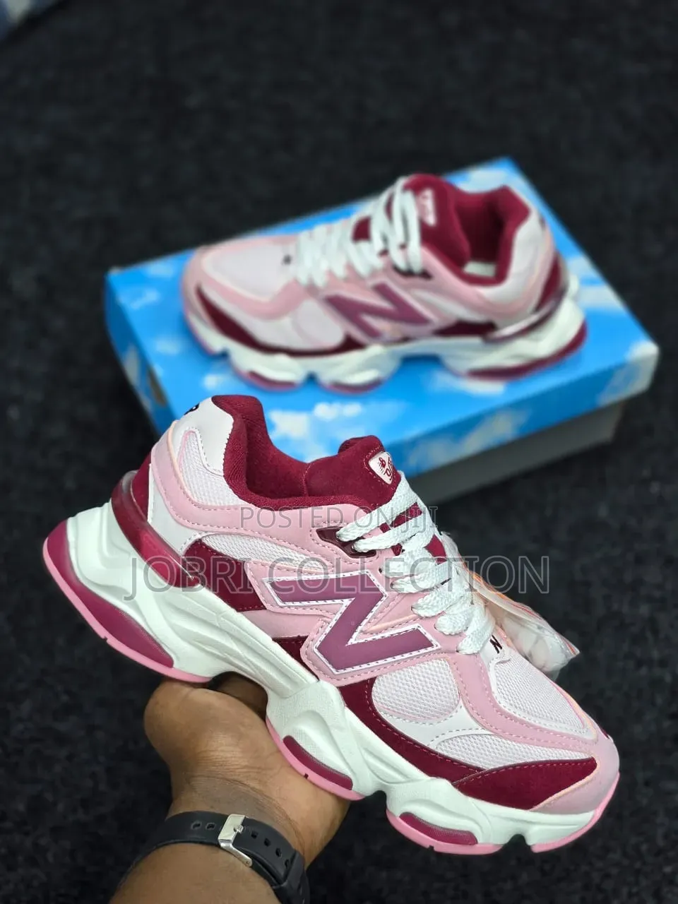 New Balance 9060 Pink Granite Sneakers
