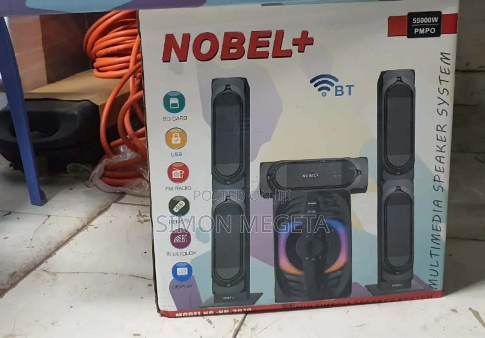 Restocked Nobel Nb-2070 3.1ch Subwoofer 55,000w Pmpo