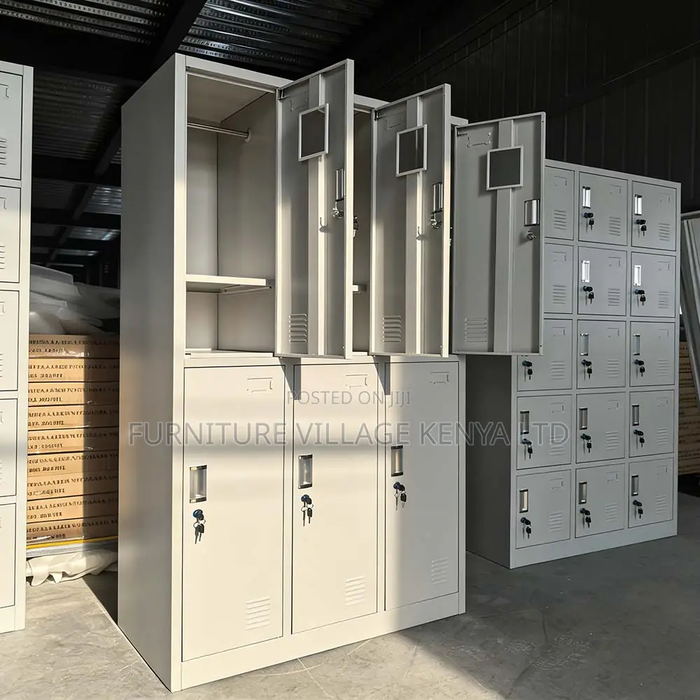 6-Door's White Metallic Filling Document Cabinet
