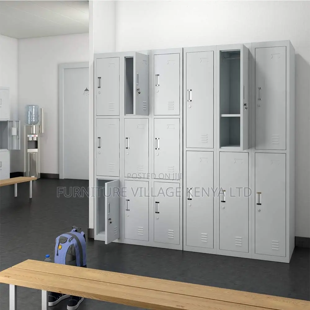 6-Door's White Metallic Filling Document Cabinet
