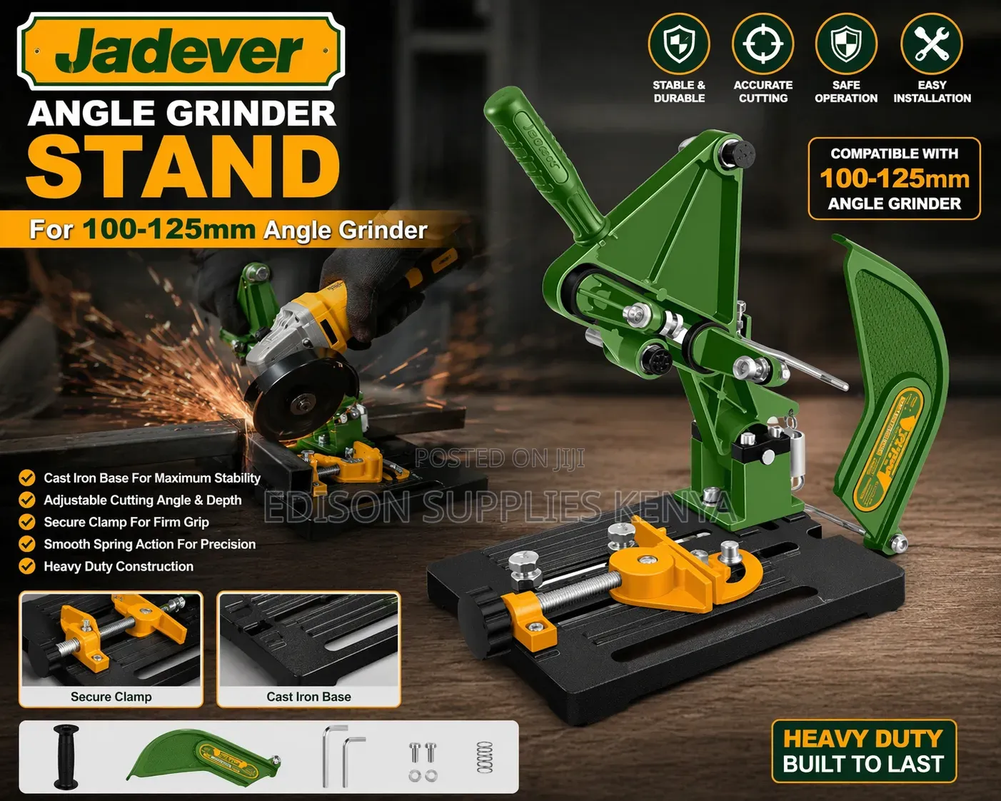 Angle Grinder Stand Jadever Cast Iron Cutting Stand Grinder Holder