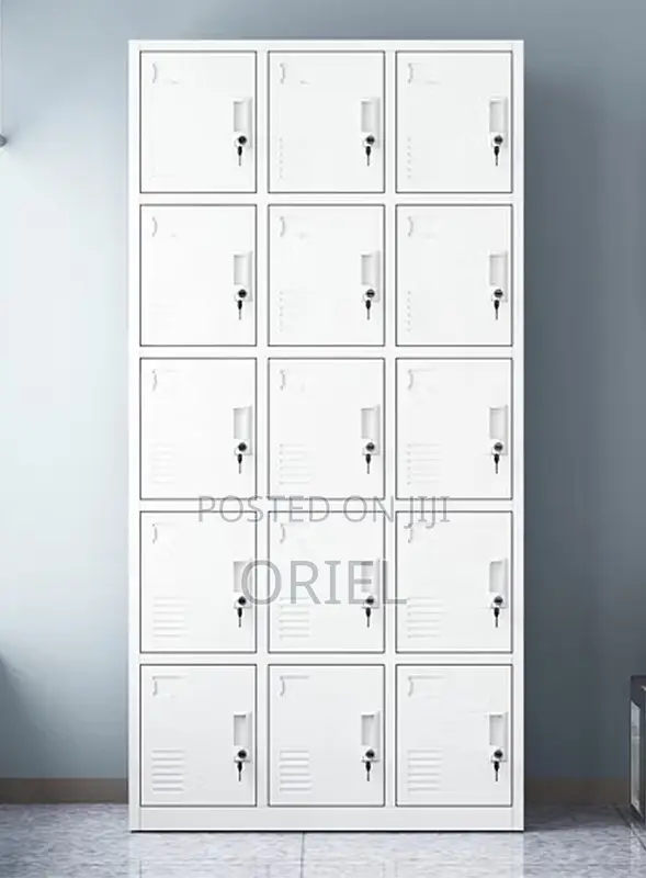 Office Cabinet : 15-Door Multi-Locker Office Storage Cabinet