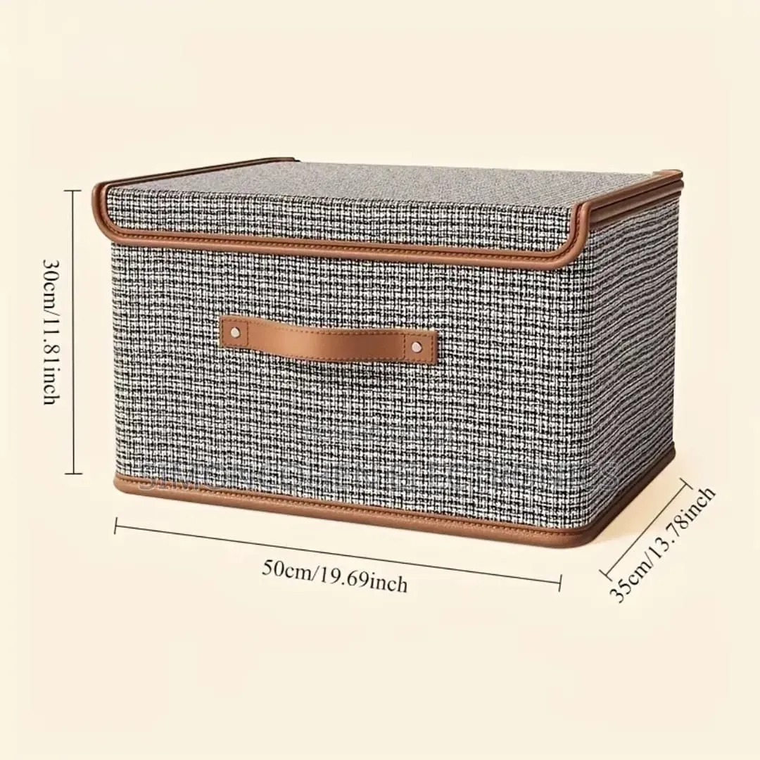 New Foldable Fabric Storage Box With Flip Lid
