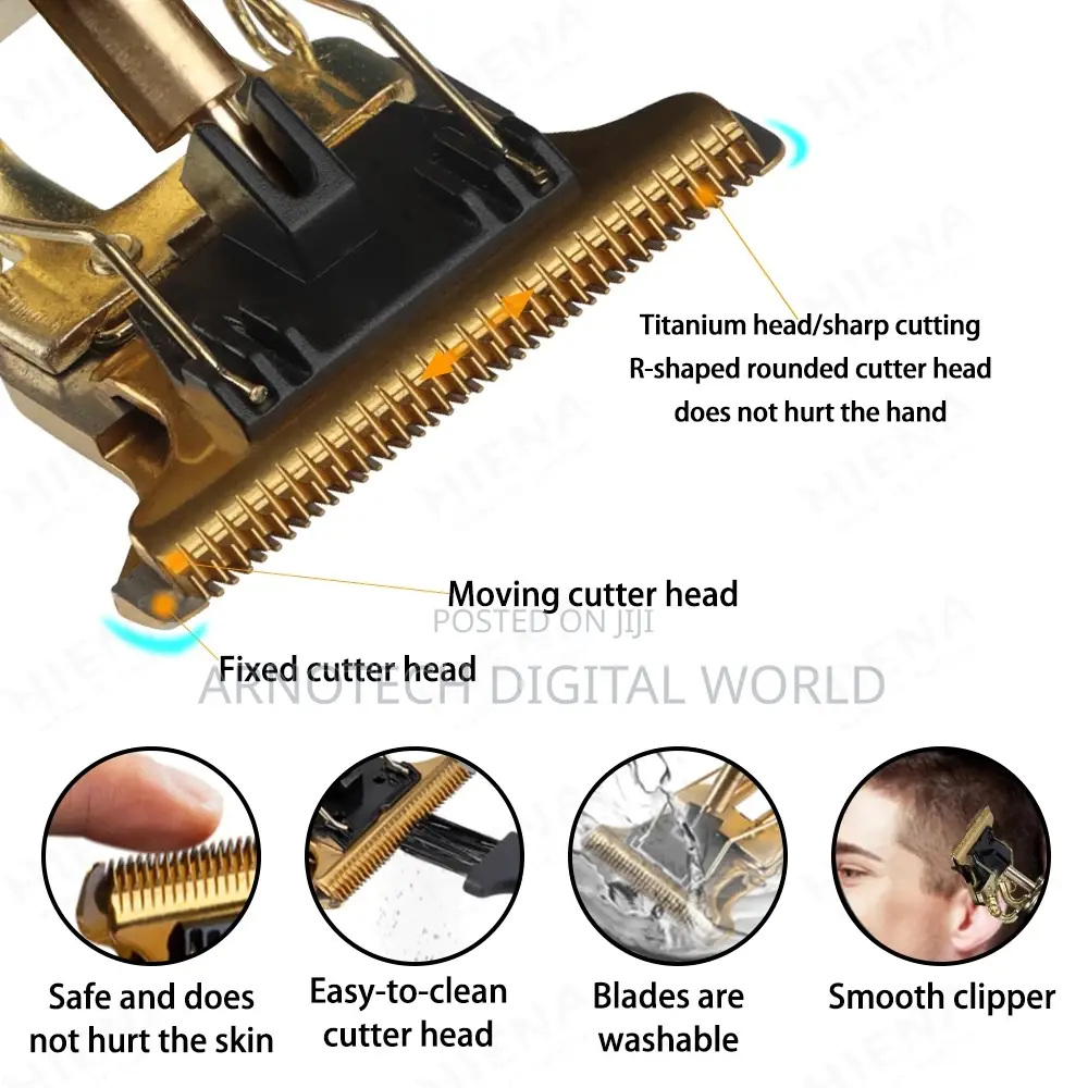 Usb Lcd Power Display Vintage T9 Hair Trimmer Cordless Hair Cutter