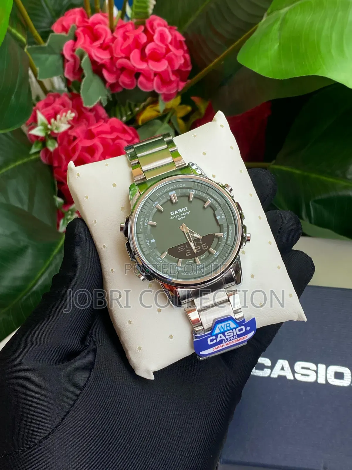 Casio Dual Time None Fade Stainless Steel Watch