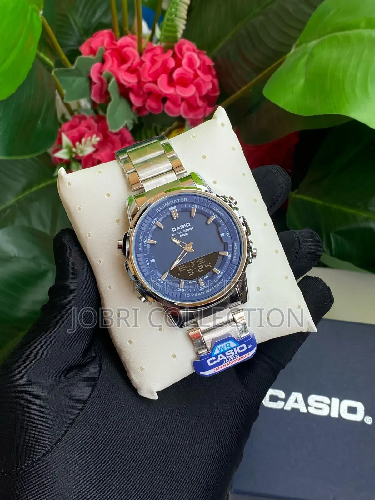 Casio Dual Time None Fade Stainless Steel Watch