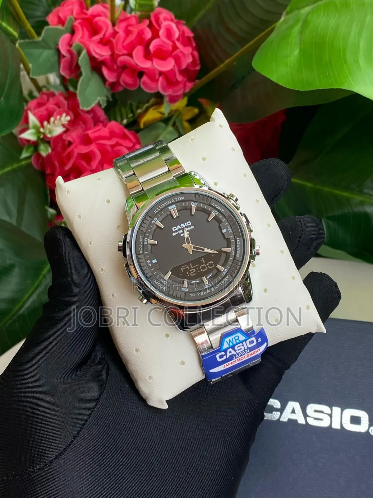 Casio Dual Time None Fade Stainless Steel Watch